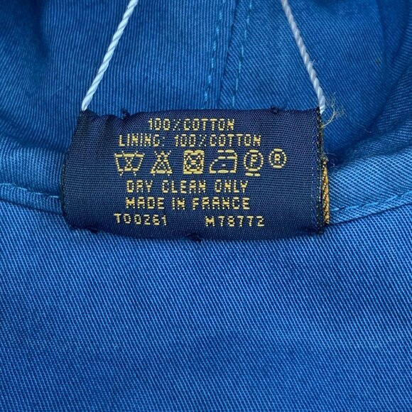 Louis Vuitton Blue Monogram Jacquard Cotton Fisherman Hat Size 58cm Made In Fran - Picture 10 of 12